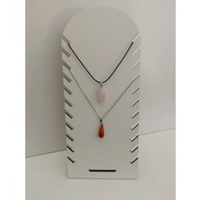 UltraMint Ahşap Mdf Kolye Standı, 14X30 Cm, Beyaz ve Ceviz Renk Seçenekleri