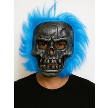 Miraxx Cadılar Bayramı Lacivert Saçlı Maske