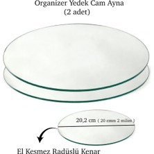 UltraMint Pratik Makyaj Organizörü ve Yedek Aynası Seti, Şık ve Fonksiyonel Kullanım