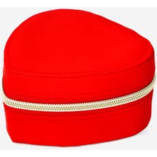 UltraMint Kırmızı Kalp Şeklinde Takı Saklama Kutusu, Şık ve Zarif Tasarım