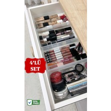 UltraMint 4'lü Bade Xl Çekmece Içi Makyaj ve Kozmetik Düzenleyici Seti