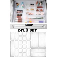 UltraMint 24'lü Dolap Içi Takı ve Makyaj Malzemesi Organizer Seti