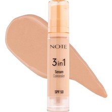 Delixa Note 3 In 1 Serum Concealer Spf 50 10 Medium Nemlendirici ve Aydınlatıcı Göz Altı Kapatıcısı
