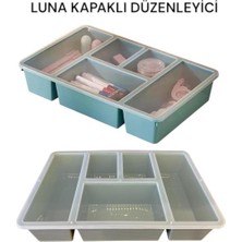 UltraMint Yeşil Bölmeli Çekmece Içi Düzenleyici, Makyaj ve Takı Organizer