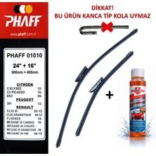 Phaff Renault Fluence (2009-2016) Ön Silecek Süpürgesi 600MM + 400MM
