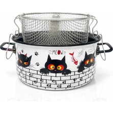 PR Home  Cat Emaye Kızartma Tenceresi 22 cm
