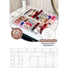 UltraMint 22 Parça Takı ve Makyaj Düzenleyici Organizer, Çekmece Için Şık ve Pratik