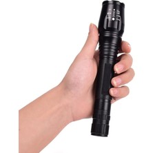 Vice Avm Profesyonel Tx6 Şarjlı Zoomlu El Feneri Wt-241 TG-V 0140