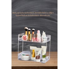 UltraMint Çift Katlı Çok Amaçlı Makyaj ve Takı Düzenleyici Organizer