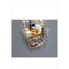 UltraMint Şık Çift Çekmeceli Makyaj Organizer, Güçlü ve Kullanışlı Tasarım