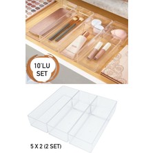 UltraMint 10 Parça Takı ve Makyaj Düzenleyici Seti, Kalem Organizer ve Çekmece Için