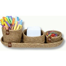 UltraMint Dört Parçalı Estetik Takı ve Kalemlik Düzenleyici Seti