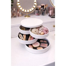 UltraMint Döner Çok Katlı Takı Organizeri - Yüzük, Kolye ve Küpe Saklama Kutusu