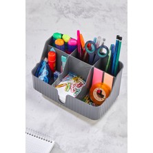 UltraMint Çok Amaçlı 6 Bölmeli Masa Üstü Düzenleyici Kalemlik ve Makyaj Organizeri