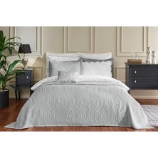 Özdilek Yatak Örtülü Nevresim Takımı Wave Gri Indigo