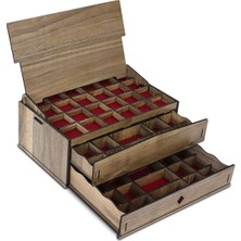 UltraMint Luna 64 Bölmeli Çok Amaçlı Makyaj ve Takı Organizer Kutusu