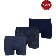 Koza İç Giyim Erkek 3'lü Pamuklu Likralı Boxer