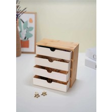 UltraMint Bambu Çok Bölmeli Çekmeceli Düzenleyici, Şık ve Fonksiyonel Organizer