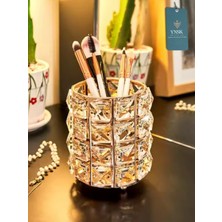 UltraMint Şık Çok Amaçlı Masaüstü Organizer, Kalemlik, Makyaj Fırça Tutucu, Mumluk