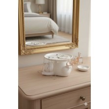 UltraMint Sevimli Tombul Kedi Figürlü Makyaj ve Takı Organizer Biblo