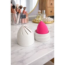 UltraMint Şık Kapaklı Makyaj Süngeri Saklama Kutusu, Pratik ve Temiz Kullanım