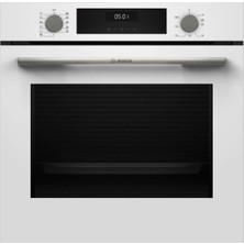 Bosch Beyaz 3 Lü Ankastre Set 557 ( HUA717BV0T - POP7C2P31O - DWK66PJ20T  ) 67CM Ocak - Buhar Destekli - Silikon Yanmaz Yapışmaz  Birlikte