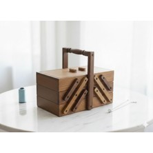 UltraMint 3 Katlı Dikiş ve Takı Kutusu, Şık ve Pratik Organizer