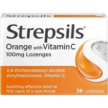 Phytorelief Strepsils Portakal & C Vitamini Aromalı 24 Pastil