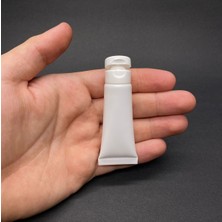 UltraMint Beyaz Krem ve Lipgloss Tüpleri Seti, Fliptop Kapak, 10ML x 3 Adet