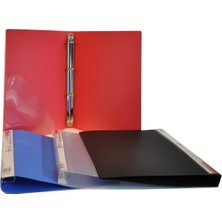 Bafix Halkalı Dosya PP 4 Halkalı A4 Kırmızı