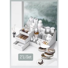 UltraMint Iki Parçalı Kozmetik ve Takı Düzenleyici Seti, Şık ve Pratik Organizer