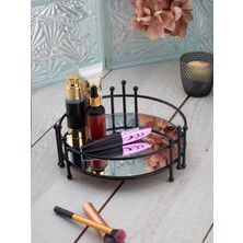 UltraMint Şık Siyah Telli Makyaj ve Takı Organizeri, Aynalı, Pratik Depolama