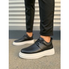 Zapatos JYX03 Luxor Bağcıklı Cilt Erkek Günlük Spor Klasik Ayakkabı Cbt - Siyah