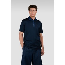 Paul & Shark Erkek Regular Fit %100 Pamuklu Kısa Kollu Lacivert Polo Yaka T-Shirt 25411287-013