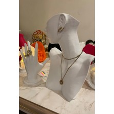 UltraMint 25CM Dekoratif Takı Organizer Manken Standı Seti, Şık Makyaj ve Mücevher Sergisi