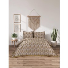 Calantha Home Collection Calantha Lotus  3 Parça Hardal  Pike Takımı  240 x 260 cm