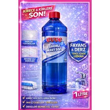 Evve Sihirli Mavi Sıvı – 1 Litre | Duşakabin, Kireç ve Derz Temizleyici | Çok Amaçlı Güçlü Temizlik