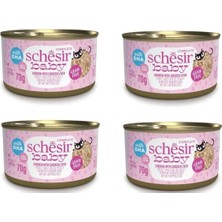 Schesir Baby Cat Tavuk ve Ciğerli Yavru Kedi Konservesi 70 Gr. x 4 Adet