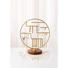 UltraMint Altın Metal Takı Organizeri, 30 Cm, Düzenleyici ve Saklama Çözümü