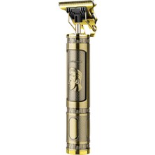 Vice Avm PS-033 Çelik Kasa Profesyonel T-bıçak Saç Sakal Ense Ve Çizim Tıraş Makinesi TG-V 1613