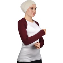 Altobeh Uzun Kollu Tesettür Bolero - Bordo