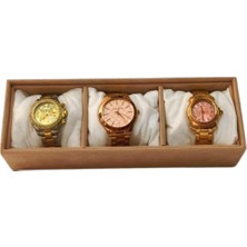 UltraMint Şık 3'lü Saat Kutusu Organizer, Düzenli ve Güvenli Saklama Için Ideal