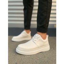 Zapatos JYX03 Luxor Bağcıklı Cilt Erkek Günlük Spor Klasik Ayakkabı Cbt - Beyaz
