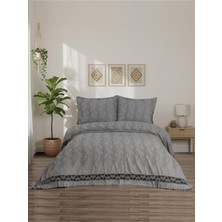 Calantha Home Collection Sara  3 Parça Gri Pike Takımı  240 x 260 cm