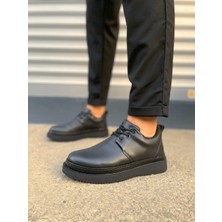 Zapatos JYX03 Luxor Bağcıklı Cilt Erkek Günlük Spor Klasik Ayakkabı Cst - Siyah