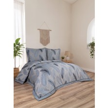 Calantha Home Collection Elsa   3 Parça Indigo  Pike Takımı  240 x 260 cm