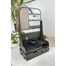 UltraMint Çok Amaçlı Aynalı Takı ve Kozmetik Düzenleyici, 2 Çekmeceli, Xl Boy