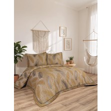 Calantha Home Collection Elsa   3 Parça Hardal  Pike Takımı  240 x 260 cm