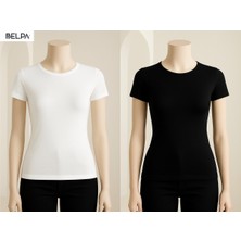 Belpa Sıla Sella Kısa Kollu Bisiklet Yaka Body 2'li Set