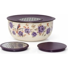 Pr Home Fiorella 5 Parça Rendeli Karıştırma Kabı / Saklama Kabı